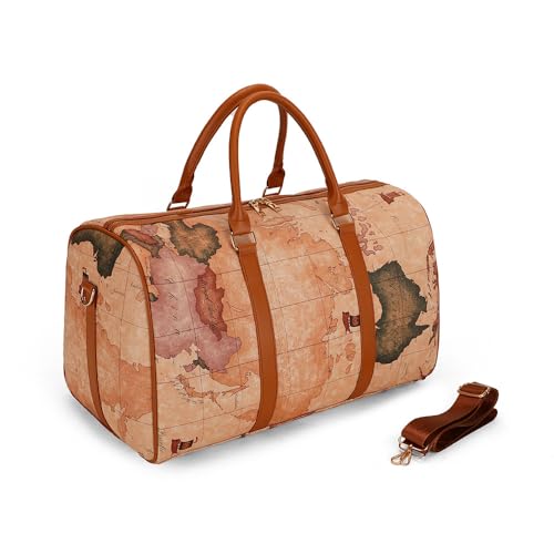 PALAY® Tote Bag for Woman Brown Large Duffle Bag Travel Tote Luggage Style PALAY® Tote Bag for Woman Brown Large Duffle Bag Travel Tote Luggage Style